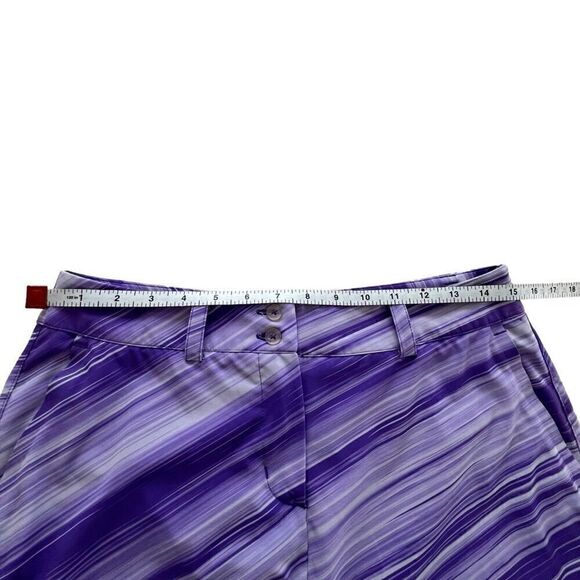 Nike Purple Golf Performance Stripe Athletic Skirt - Picture 7 of 11